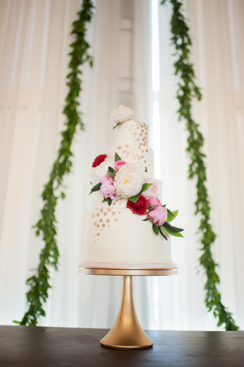 Elegant Pink & Red Vow Renewal via TheELD.com