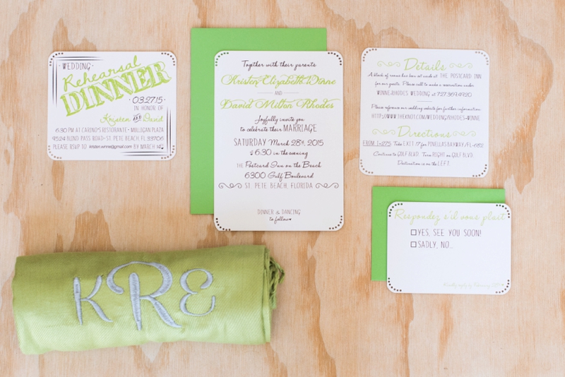 A Modern, Whimsical Purple and Green Wedding via TheELD.com