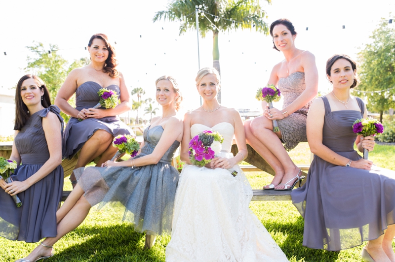 A Modern, Whimsical Purple and Green Wedding via TheELD.com