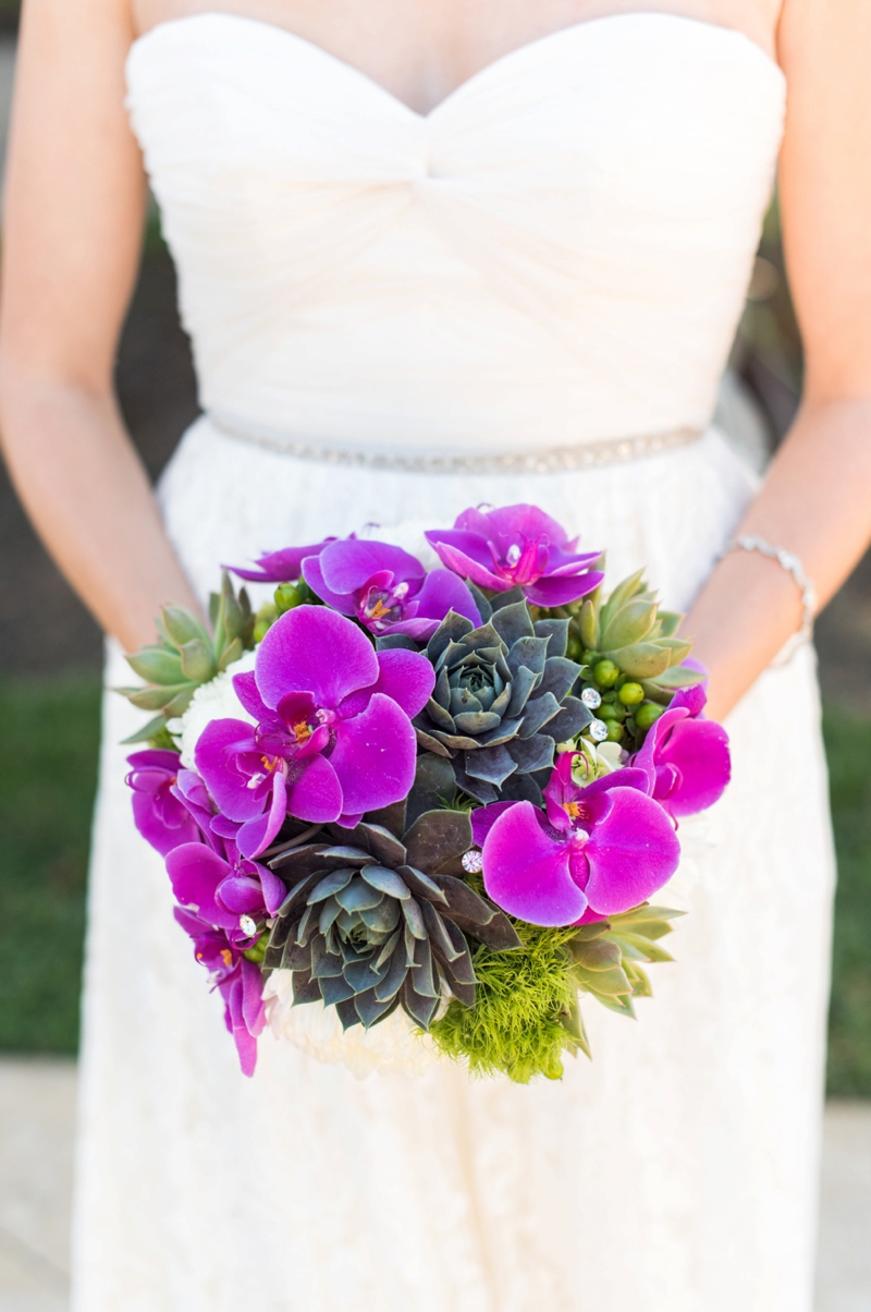 A Modern, Whimsical Purple and Green Wedding via TheELD.com