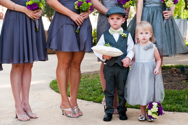 A Modern, Whimsical Purple and Green Wedding via TheELD.com