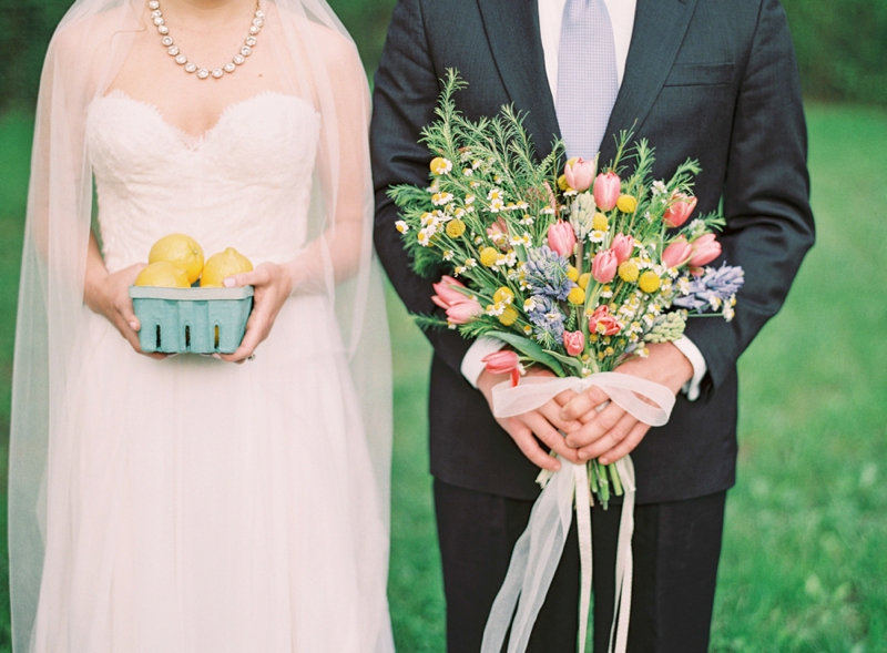 Spring Inspired Pink and Yellow Wedding Ideas via TheELD.com