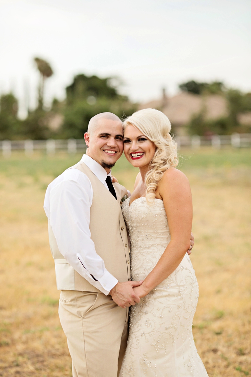 A Blush & Champagne California Barn Wedding via TheELD.com