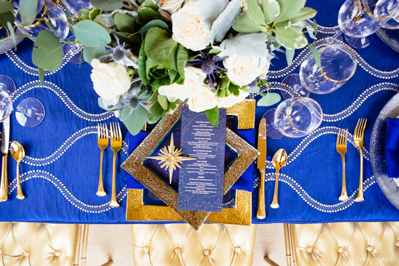 navy blue and gold wedding ideas