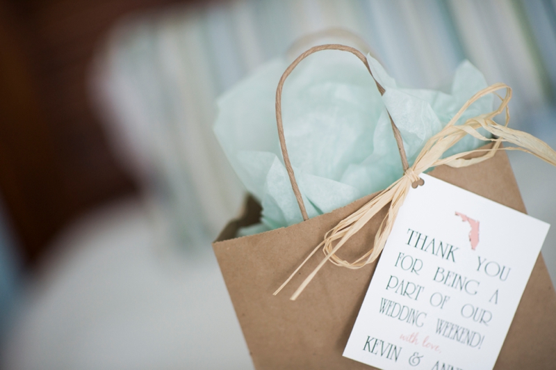 Coral and Aqua Beach Wedding via TheELD.com