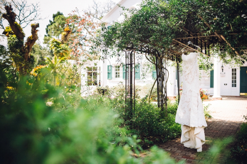 Eclectic Pink and Gray Garden Wedding via TheELD.com