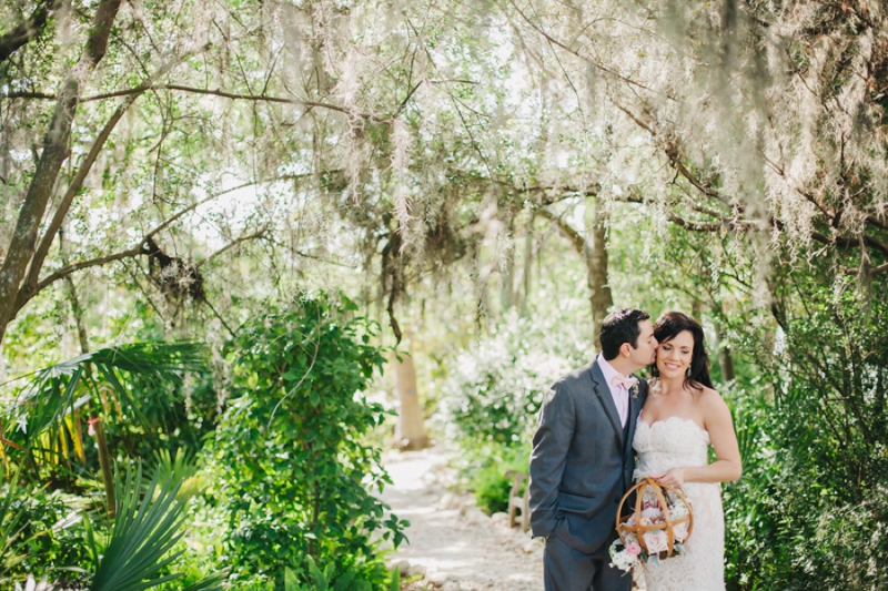 Eclectic Pink and Gray Garden Wedding via TheELD.com