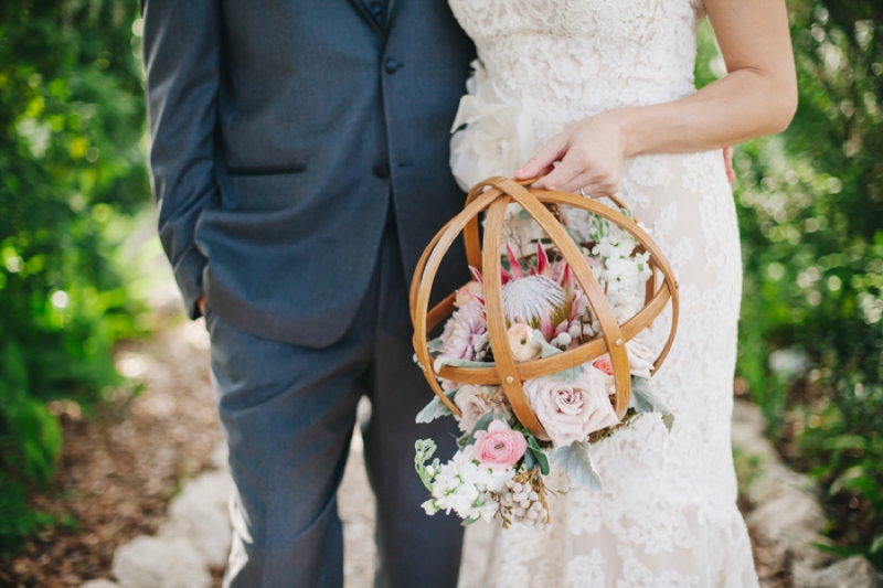 Eclectic Pink and Gray Garden Wedding via TheELD.com