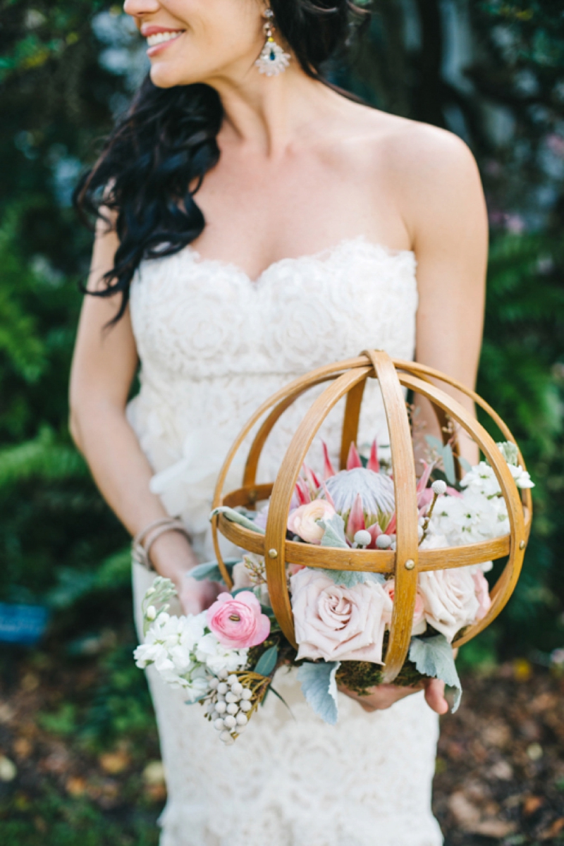 Eclectic Pink and Gray Garden Wedding via TheELD.com