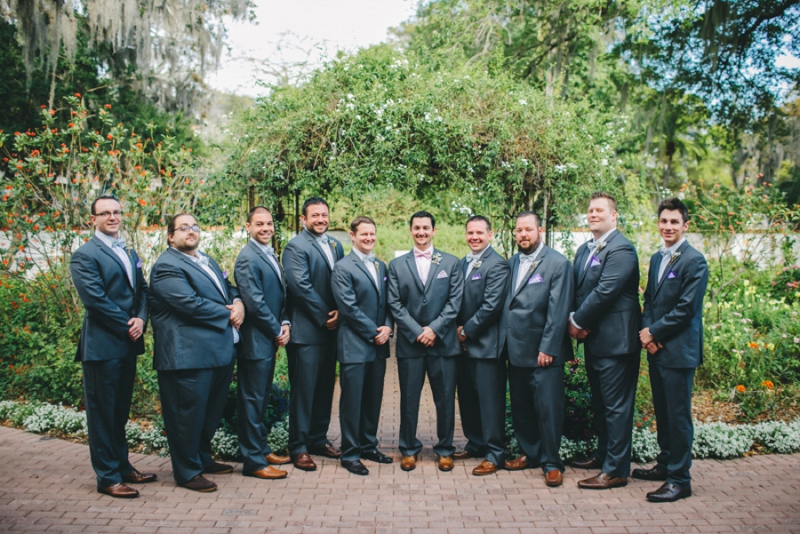 Eclectic Pink and Gray Garden Wedding via TheELD.com