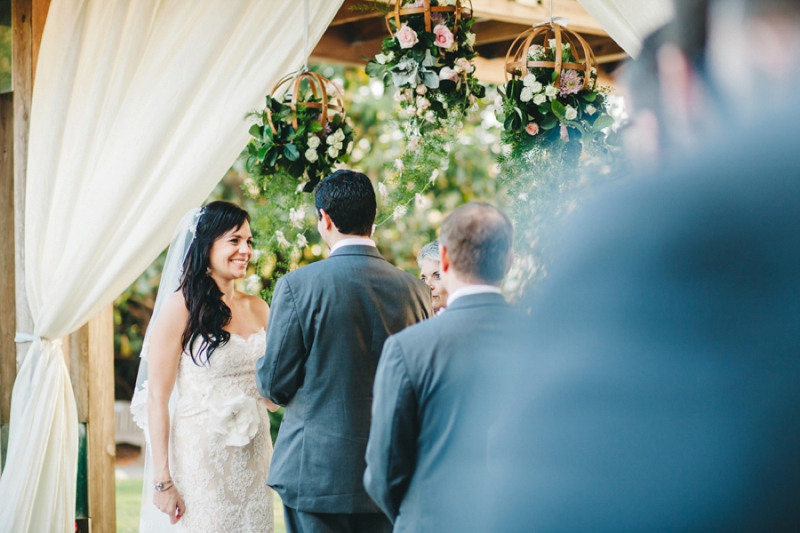 Eclectic Pink and Gray Garden Wedding via TheELD.com