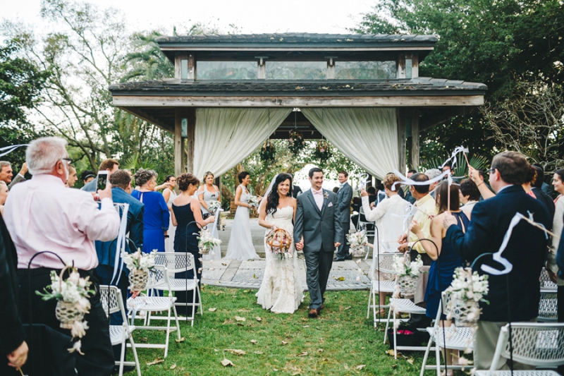 Eclectic Pink and Gray Garden Wedding via TheELD.com