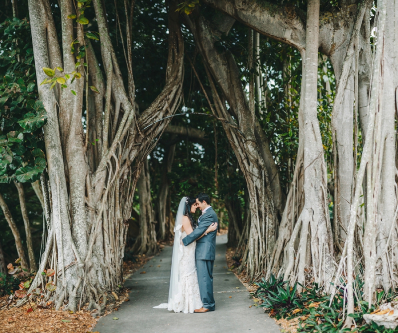 Eclectic Pink and Gray Garden Wedding via TheELD.com