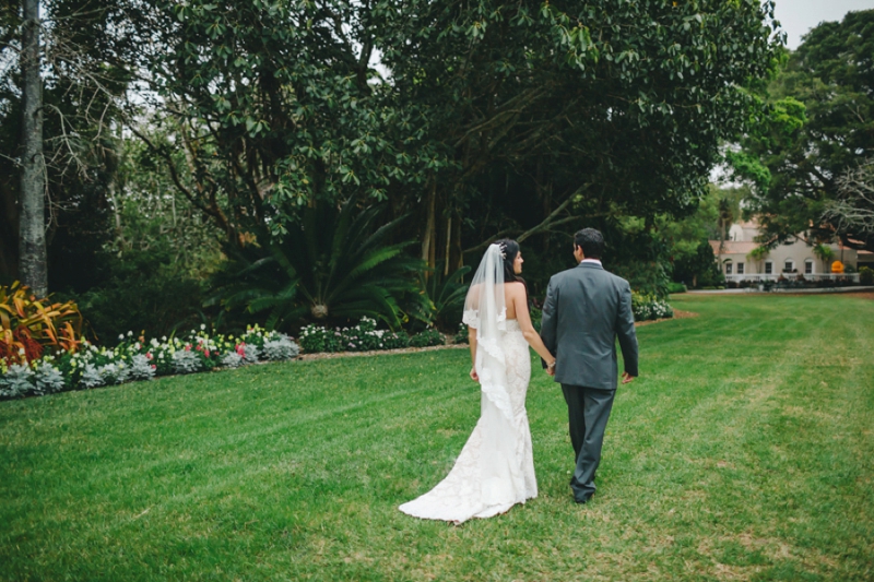 Eclectic Pink and Gray Garden Wedding via TheELD.com