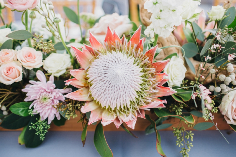 Eclectic Pink and Gray Garden Wedding via TheELD.com