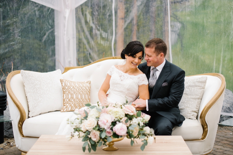 Elegant Blush and Champagne Wedding via TheELD.com