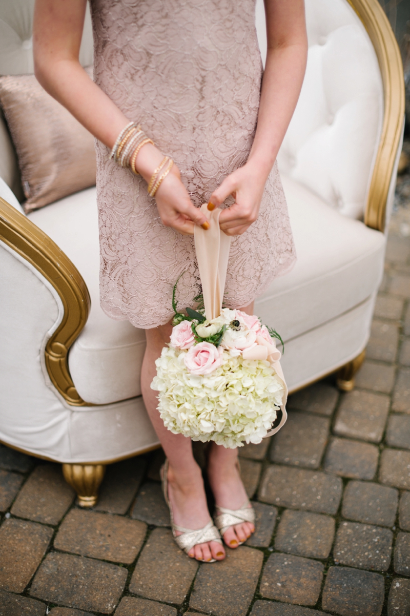 Elegant Blush and Champagne Wedding via TheELD.com
