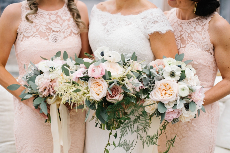 Elegant Blush and Champagne Wedding via TheELD.com