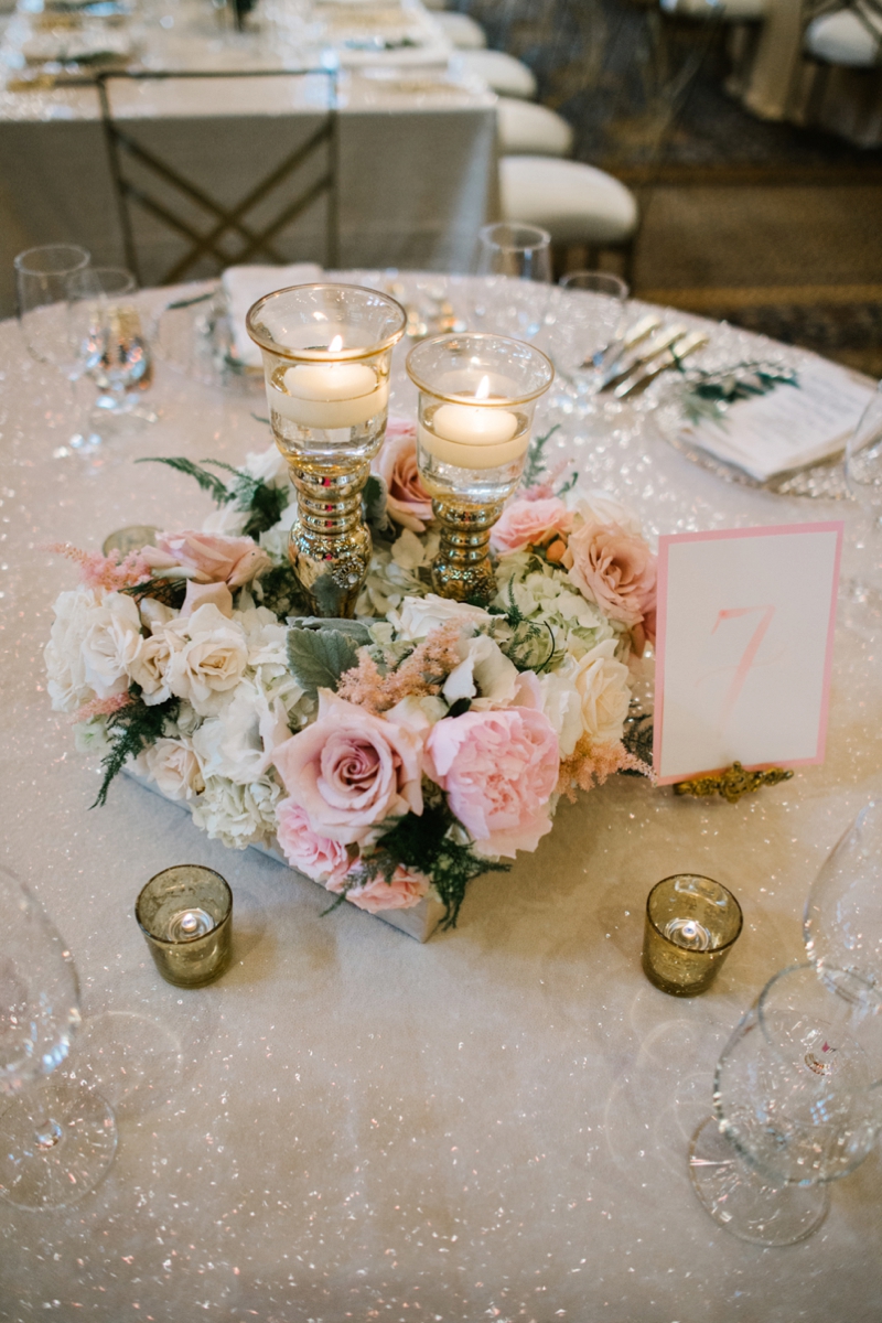 Elegant Blush and Champagne Wedding via TheELD.com