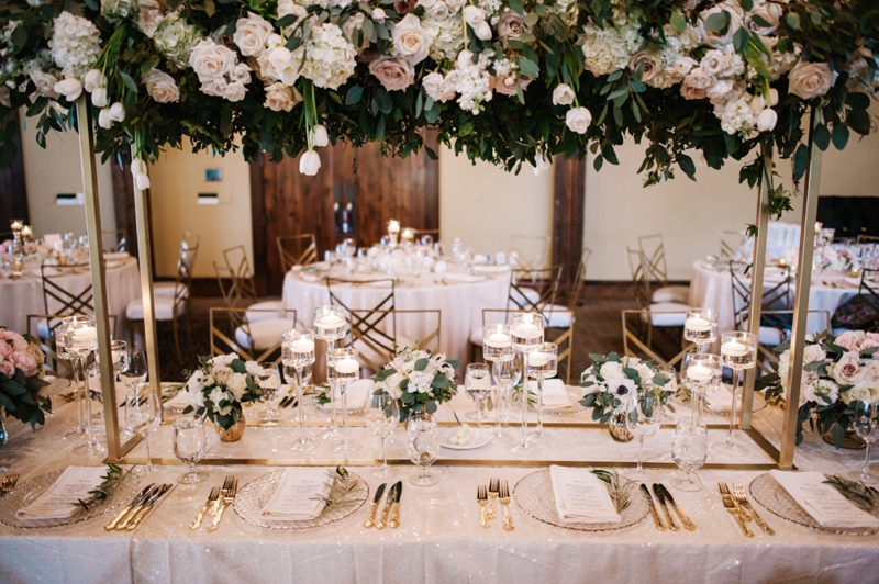 Elegant Blush and Champagne Wedding via TheELD.com