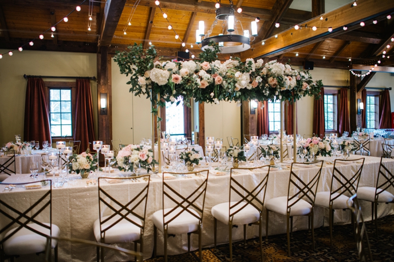 Elegant Blush and Champagne Wedding via TheELD.com