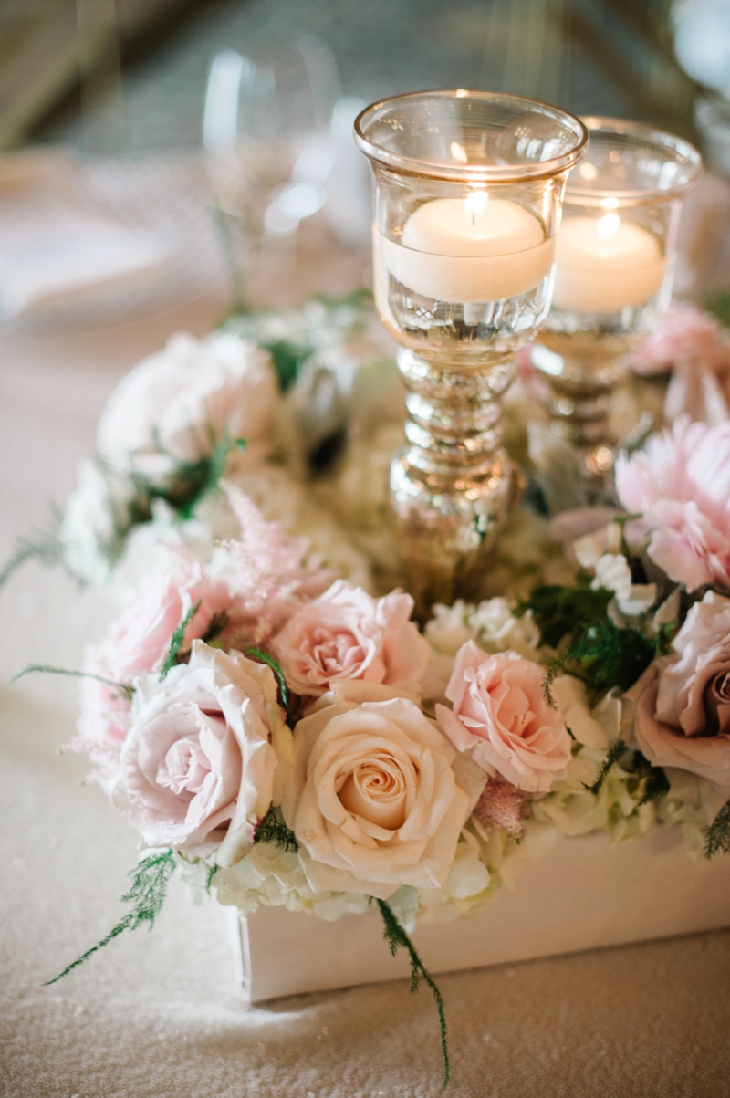 Elegant Blush and Champagne Wedding via TheELD.com