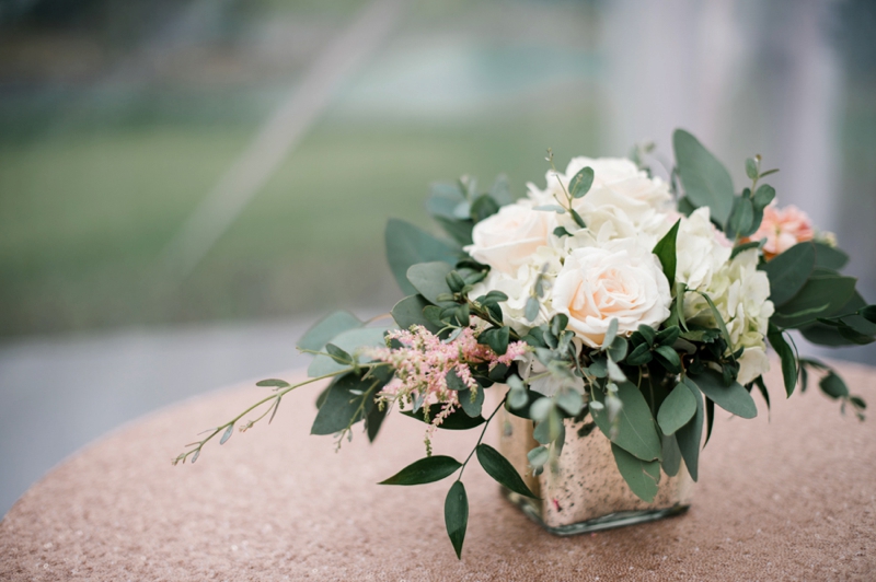 Elegant Blush and Champagne Wedding via TheELD.com