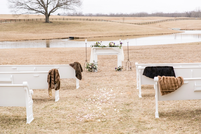 Elegant Lavender Winter Wedding Inspiration via TheELD.com