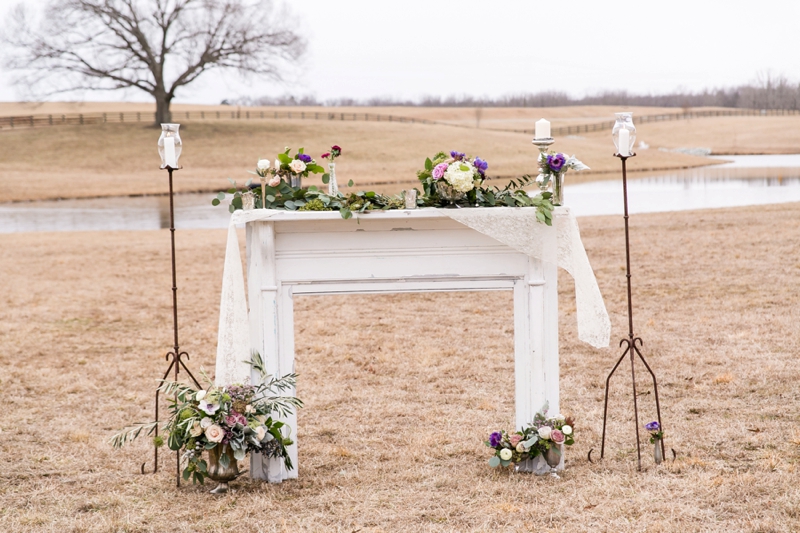 Elegant Lavender Winter Wedding Inspiration via TheELD.com