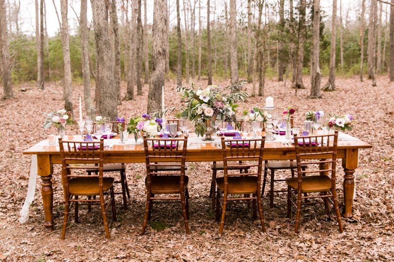 Elegant Lavender Winter Wedding Inspiration via TheELD.com