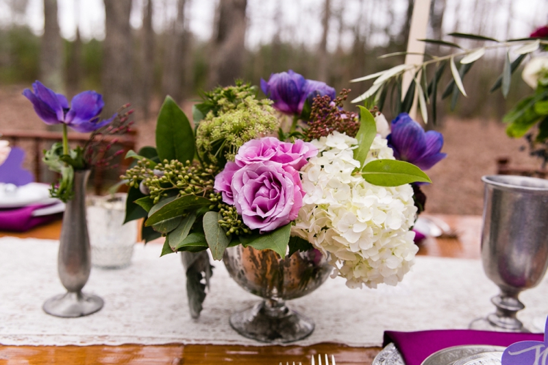 Elegant Lavender Winter Wedding Inspiration via TheELD.com