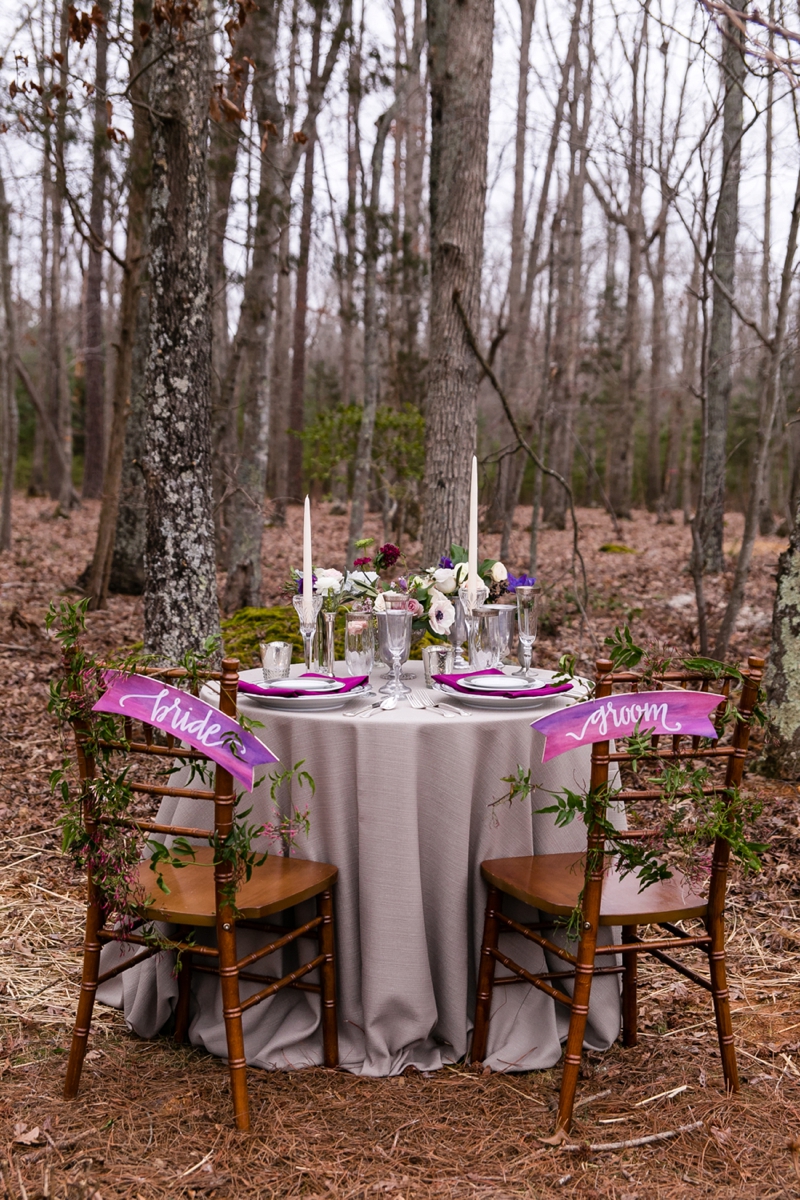 Elegant Lavender Winter Wedding Inspiration via TheELD.com