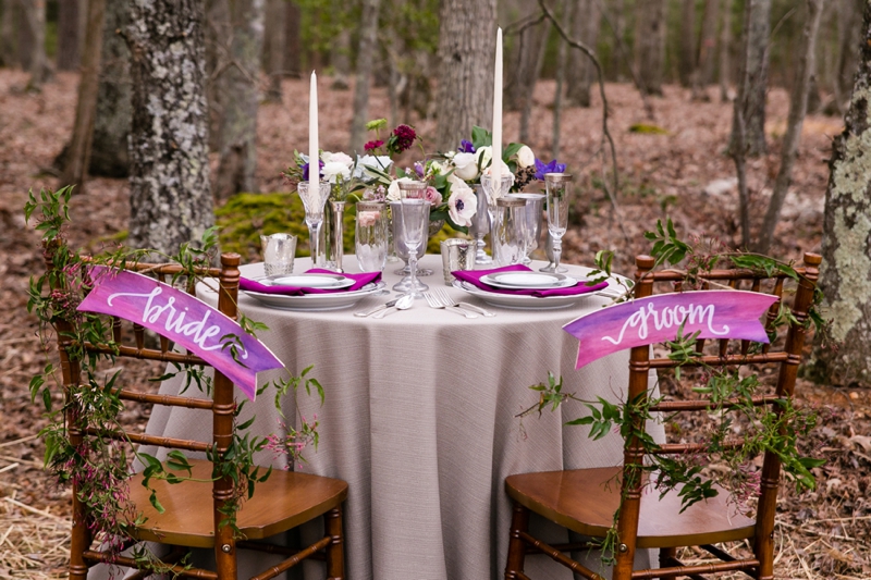 Elegant Lavender Winter Wedding Inspiration via TheELD.com