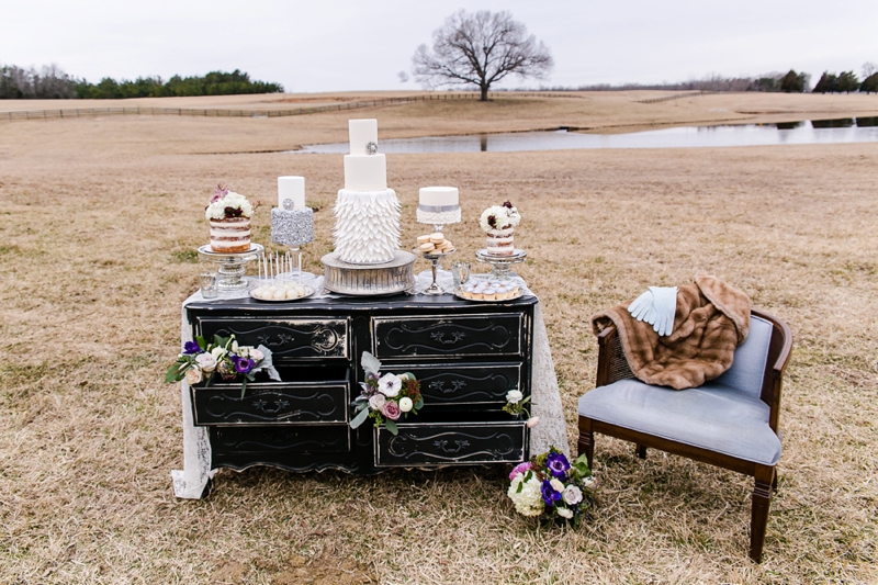 Elegant Lavender Winter Wedding Inspiration via TheELD.com