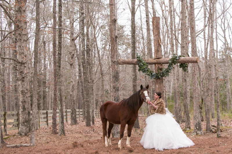 Elegant Lavender Winter Wedding Inspiration via TheELD.com