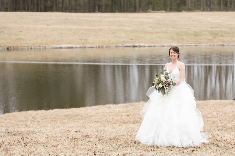 Elegant Lavender Winter Wedding Inspiration via TheELD.com