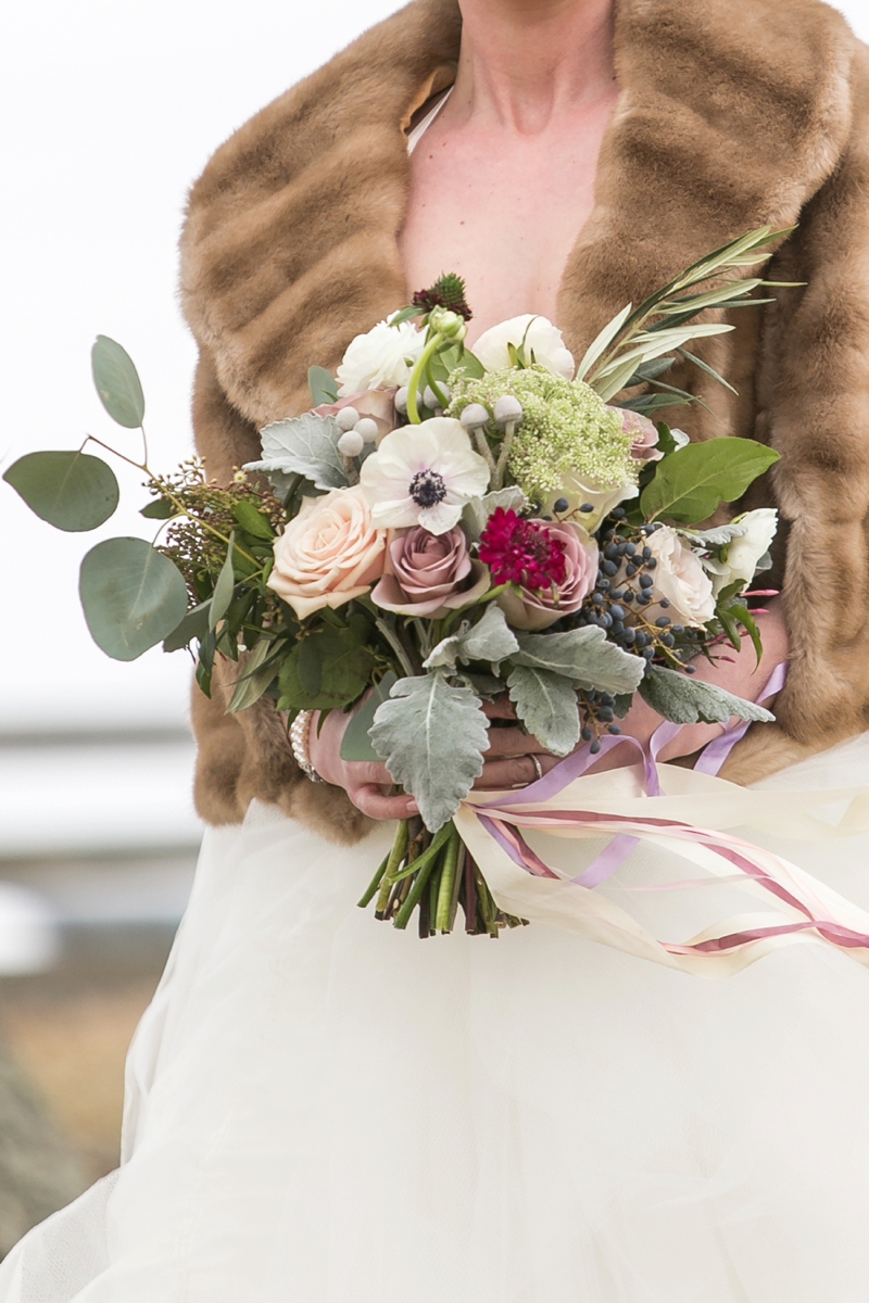 Elegant Lavender Winter Wedding Inspiration via TheELD.com