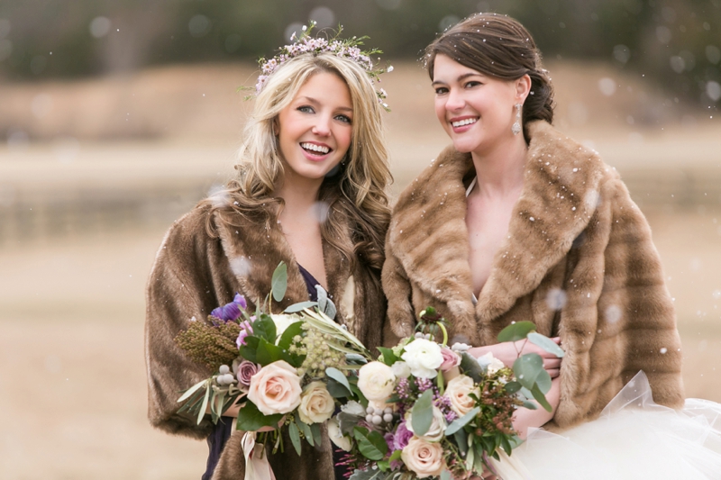 Elegant Lavender Winter Wedding Inspiration via TheELD.com