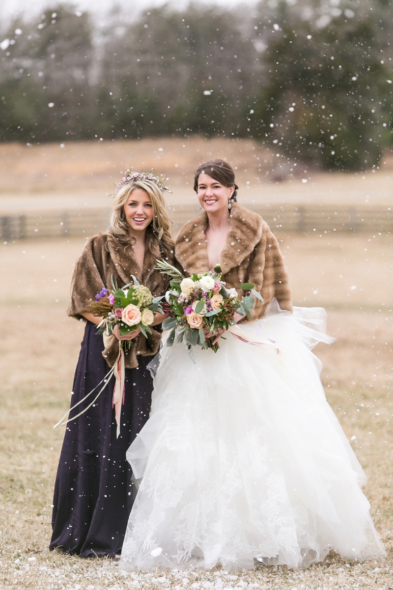 Elegant Lavender Winter Wedding Inspiration via TheELD.com