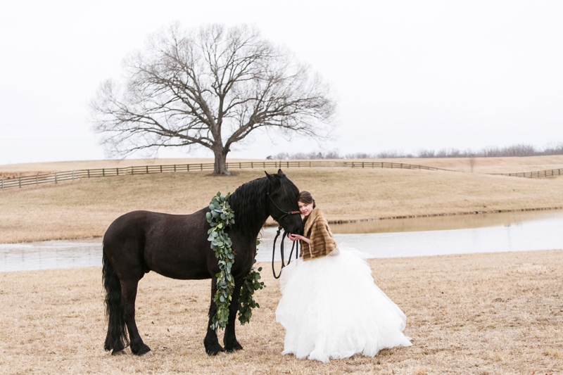 Elegant Lavender Winter Wedding Inspiration via TheELD.com