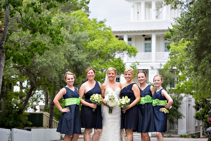 Navy and Green Destination Wedding via TheELD.com