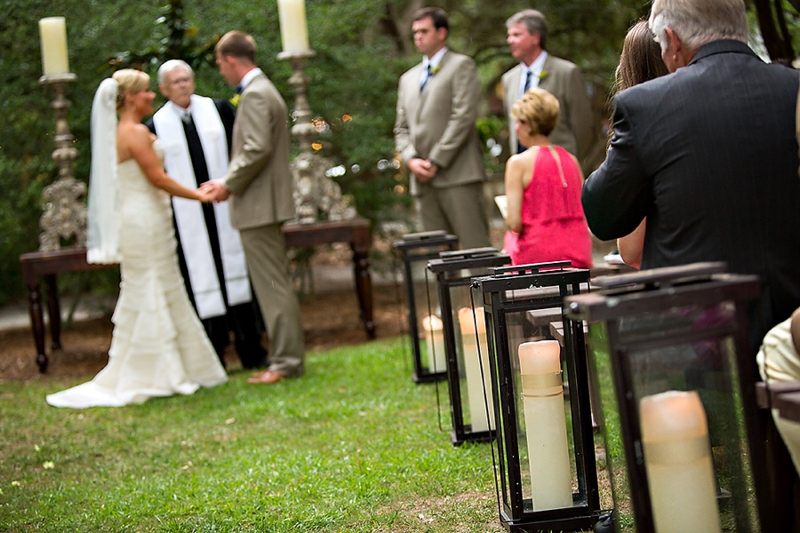 Navy and Green Destination Wedding via TheELD.com