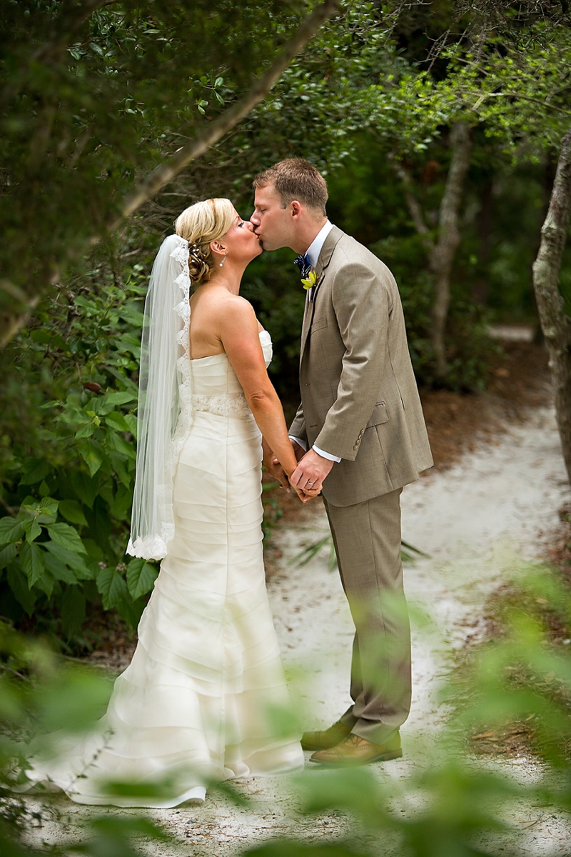 Navy and Green Destination Wedding via TheELD.com