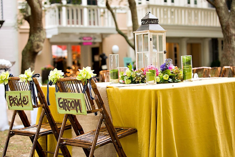 Navy and Green Destination Wedding via TheELD.com