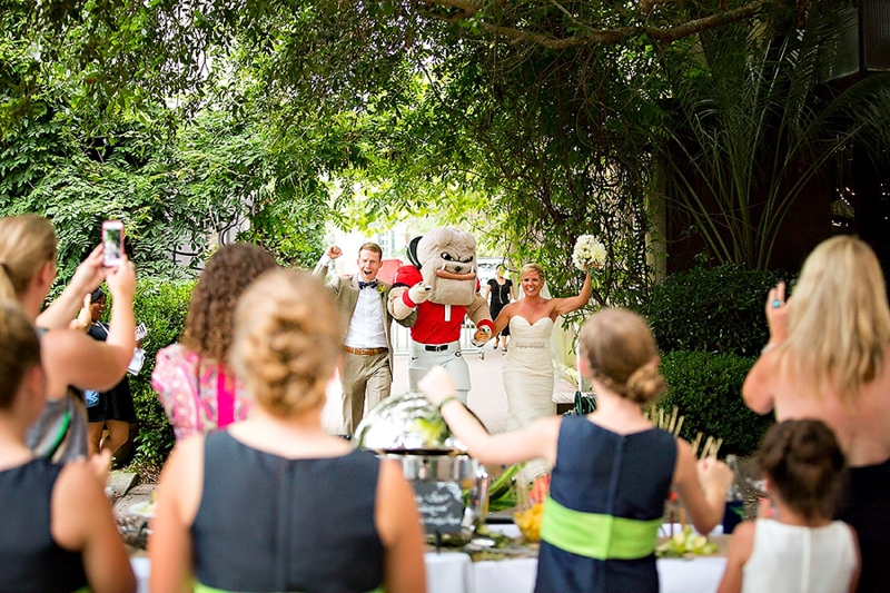 Navy and Green Destination Wedding via TheELD.com