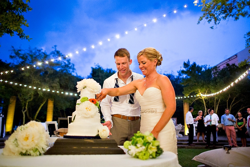 Navy and Green Destination Wedding via TheELD.com