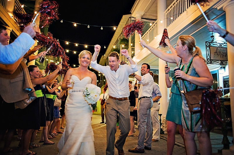 Navy and Green Destination Wedding via TheELD.com