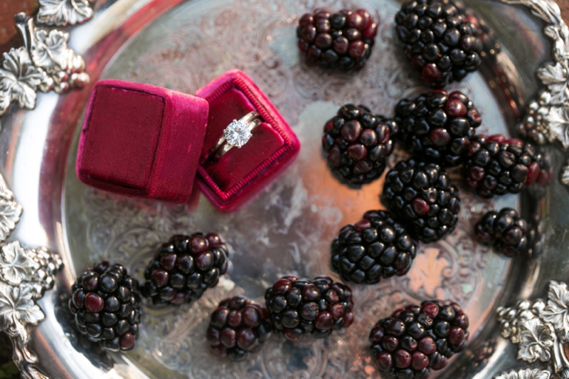 Romantic Berry Inspired Wedding Ideas via TheELD.com