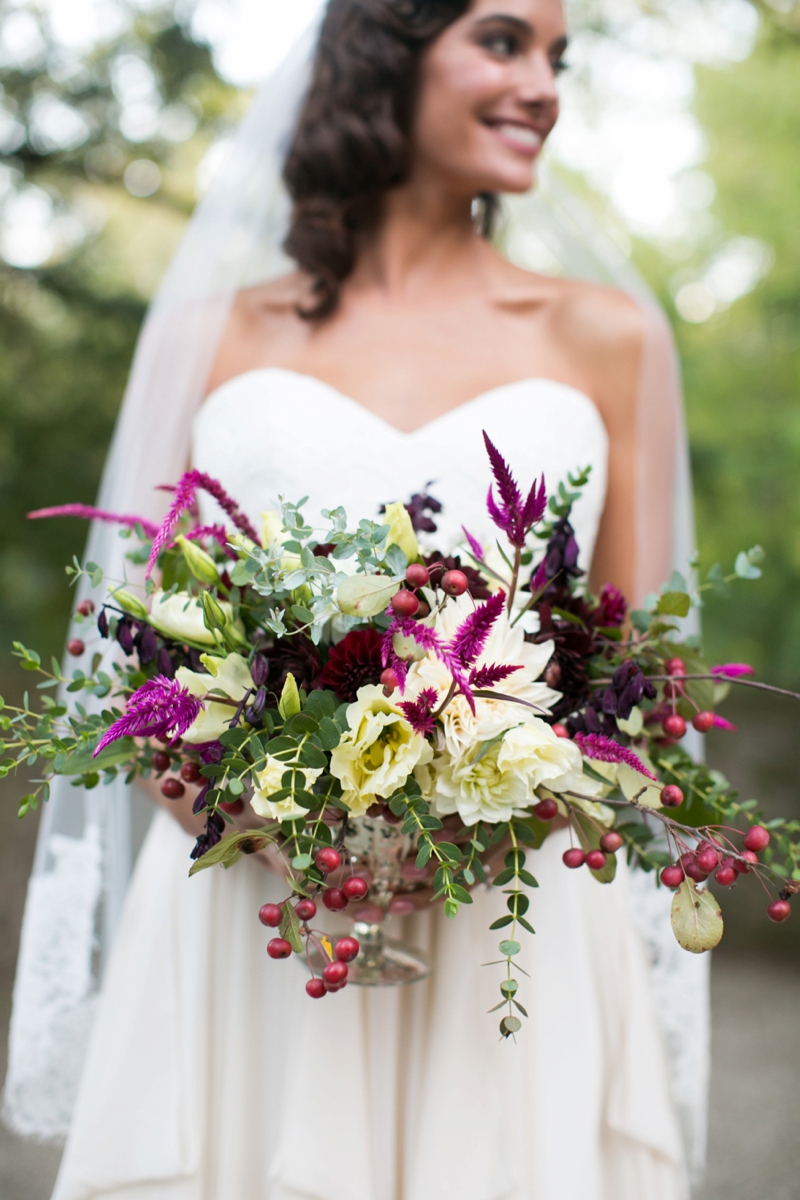 Romantic Berry Inspired Wedding Ideas via TheELD.com