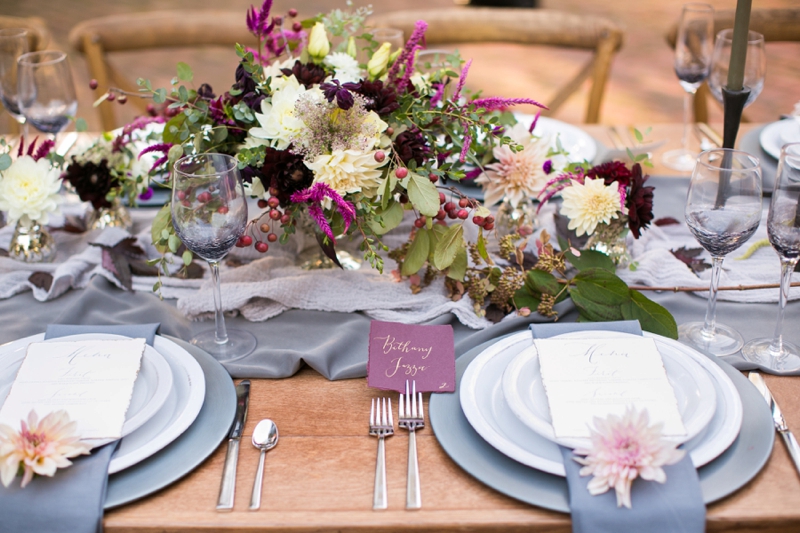 Romantic Berry Inspired Wedding Ideas via TheELD.com